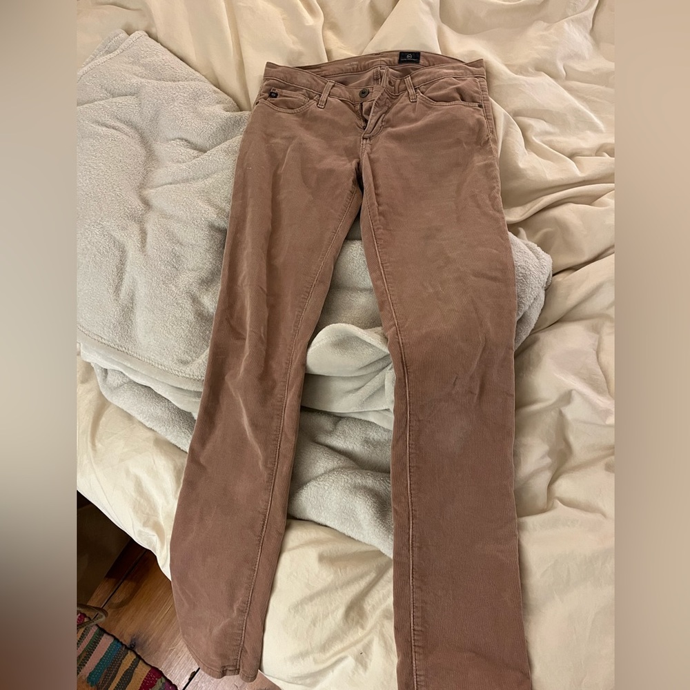 AG jeans soft pink corduroy pant size 26